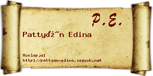 Pattyán Edina névjegykártya